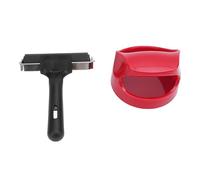 Printing Roller 2 Pack | Ergonomic Rubber Brayer for Stamping/Crafting/Inking | Stainless Steel Frame, Plastic Handle, Easy Maintenance, Lightweight 7.41oz