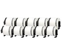 Printing Saver 10 Sostituzione Rotolo Etichette Adesive DK-22205 Bianche Continu Compatibili con le Stampanti per Etichette Brother QL 700 QL-500 550 810W 1110NWB (62 mm x 30,48 m)
