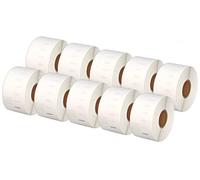 Printing Saver 10x 99012 36 x 89 mm Compatibili Rotoli Etichette adesive (260 Etichette/Rotolo) per Dymo LabelWriter 310 320 330 4XL 400 450 Turbo/Twin Turbo/Duo & Seiko SLP etichettatrici