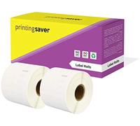 Printing Saver 2x 11351 11 x 54 mm Compatibili Rotoli Etichette adesive di gioielli (1500 Etichette/Rotolo) per Dymo LabelWriter 310 320 330 4XL 400 450 Turbo/Twin Turbo/Duo & SLP etichettatrici