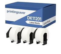 Printing Saver 3 Sostituzione Brother DK 11201 Rotolo Etichette Adesive per P-Touch Brother QL 710w QL 700 QL 500 QL 550 QL 570 QL 800 QL 810W QL 1050 QL 1100 (29 x 90 mm)