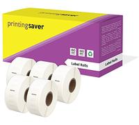 Printing Saver 5x 11352 25 x 54 mm Compatibili Rotoli Etichette adesive (500 Etichette/Rotolo) per Dymo LabelWriter 310 320 330 4XL 400 450 Turbo/Twin Turbo/Duo & SLP etichettatrici