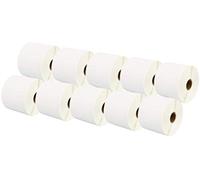 Printing Saver 76 x 51 mm 10 Compatibili Rotoli Etichette Termica Diretta (1000 Etichette/Rotolo) per Zebra Toshiba Sato Honeywell Intermec Datamax CAB Eltron Godex Orion Wasp etichettatrici