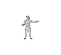 Printle B Uomo 1616-Firefighter Puntamento Pompiere Figura per Diorami Treno Set
