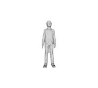 Printle C Kid 074 Boy IN Piedi Braccia Fisso Lato Figura per Diorami Set Treno
