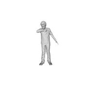 Printle C Kid 079 Boy Puntamento A Auto Who Me? Figura per Diorami Treno Set