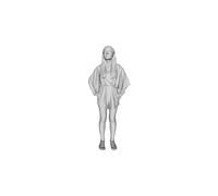 Printle C Kid 090-Girl IN Piedi Hands On Her Hips Figura per Diorami Set Treno