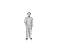 Printle DM Uomo 1565T-Elderly Uomo IN Piedi Casual Figura per Diorami Set Treno
