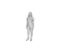Printle E- Femme 165-Gorgeous Woman IN Piedi Casual Figura per Diorami Set Treno