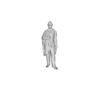 Printle H Homme Abraham Lincoln Figura Dipinta 1800 Per Diorami Set Treni