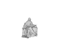 Printle H Uomo 024 Seated Montesquieu Scultura Figura per Diorami Treno Set