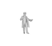 Printle H Uomo 2906 C19th Uomo che Porta Bottiglia Figura per Diorami Treno Set