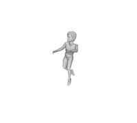 Printle L Kid 768-Boy Salta Arrampicata Nuoto Figura per Diorama Set Treno