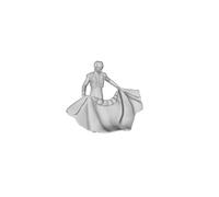 Printle L Uomo 2826T Matador Torero Mantello Figura per Diorami Treno Set