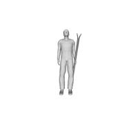 Printle L Uomo 792 Sciatore IN Piedi che Porta Sci Figura per Diorami Treno Set
