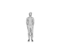 Printle M Uomo 2980-Fireman IN Piedi Hands Tasche Figura per Diorama Set Treno
