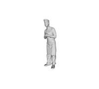 Printle O Uomo 1956 Asiatica Cuisine Cucinare Chef Figura per Diorami Treno Set