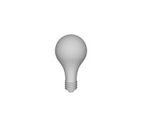 Printle Object Lightbulb-Led Pero Forma Illuminazione Figura per Diorami Treno