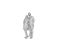 Printle S Coppia 009 Young IN Amore Romantico Hug Figura per Diorami Trenino Set