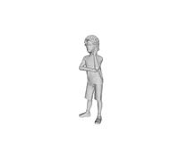 Printle T Kid 787 Boy Parlare su Una Cellulare Call Figura per Diorama Set Treno