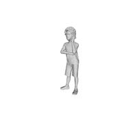 Printle T Kid 787 Boy Parlare su Una Cellulare Call Figura per Diorama Set Treno