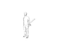 Printle Un Uomo 1411 Uomo che Porta Un Trombone Figura per Diorami Treno Set