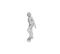 Printle V Femme 145 S Woman Stepping su Una Globo Figura per Diorami Treno Set