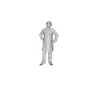 Printle V Uomo 1255 Cappotto Frock XIX Secolo Figurini Resina Dipinti