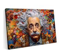 Printonia Quadro su tela 70x50 Albert Einstein Arte Astrazione