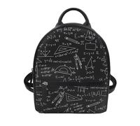 Printpub Zaino carino con motivo animale per scuola, università, viaggi, viaggi, zaino in pelle, Matematica