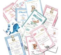PRINTSERVIS Biglietti Inviti per Festa partecipazione BATTESIMO personalizzabili Grafica a Scelta Bimbo/Bimba, biglietti di Invito per Battesimo con Busta stampato su CARTONCINO di 300gr/mq.