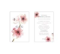 PRINTSERVIS Inviti per Matrimonio, fidanzamento Eleganti e Personalizzati - Set da 20 Pezzi, 95x150 mm, Stampa a Colori su Cartoncino a scelta 300 gr - Grafica Inclusa (Design 7)