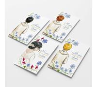 PRINTSERVIS Menù Prima Comunione Personalizzato da Tavola - Set da 20 a 40 Pezzi | Carta 300gr Uso Mano | Design Coordinato | Bozza Digitale Gratuita | Made in Italy