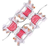 Printtastisch - Portariviste compatibile per Shelly Relè, 1 Mini Gen3, 1PM, 1PM Mini Gen3, 2PM, 2.5, RGBW2, PM, Plus i4 DC, Dimmer 2, Guida DIN Rail, inserto Wago, 4 pezzi