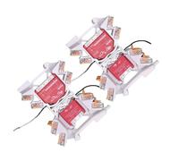 Printtastisch Supporto Guida DIN compatibile con Relè Shelly, 42 Modelli - Plus 1, 1PM, 2PM, Mini, Gen3, Gen4, i4 DC, Dimmer, RGBW2, Wave, EM, AddOn, DALI, Shutter - WAGO 221, PETG, Set da 4