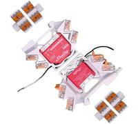 Printtastisch Supporto Guida DIN compatibile con Relè Shelly, 42 Modelli - Plus 1, 1PM, 2PM, Mini, Gen3, Gen4, i4 DC, Dimmer, RGBW2, Wave, EM - WAGO 221, PETG, Set da 2 + Estensione