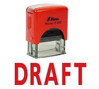 Printtoo DRAFT auto inchiostrazione timbro di gomma cancelleria per ufficio Seal lucido personalizzato