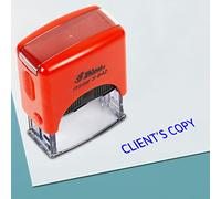 Printtoo I Clienti Copiano Il Timbro Di Gomma Autoinchiostrante Pre, Timbro Per Ufficio Inchiostrato, Cancelleria Aziendale Per Ufficio Domestico, 38 X 14 Mm, Blu