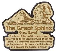 Printtoo in legno The Great Sphinx Giza Souvenir Magnete frigo da collezione