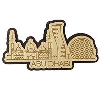 Printtoo Souvenir Collezionismo Abu Dhabi Città di Dubai inciso Legno Magnete Frigo