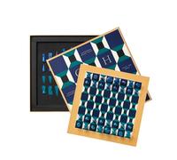 Printworks Athena - Scacchi laccati - Set di scacchi in legno multicolore con tavola in legno massello - Elegante gioco da tavolino per adulti e bambini dai 5 anni in su - Istruzioni multilingue