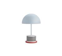 PrintWorks Lampada da tavolo a batteria Riviera con strisce bianche e nere, altezza: 28 cm, 3 livelli di intensità touch, luce LED calda, connettore USB-C