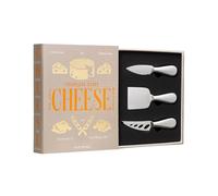 Printworks The Essentials, set di 3 coltelli da formaggio in acciaio inox, set regalo con coltelli, scalpello e coltelli a forma di cuore, eleganti accessori per salumi e lavabili in lavastoviglie