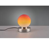 PRINZ II LAMPADA ACCIAIO E SFERA COLORATA ARANCIONE H 15CM 1 LUCE ATTACCO E14