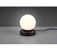 PRINZ II LAMPADA NERA E SFERA BIANCA H 15CM 1 LUCE ATTACCO E14