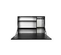 PRINZ Scrivania pieghevole a parete 91 x 61 cm nera con lavagna, legno ingegnerizzato, 91 x 61 x 1,5 m