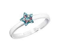 Prinzessin Lillifee Anello in Argento 925 per bambine, con Preciosa, Argento, stella, in confezione regalo, 2034004