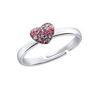 Prinzessin Lillifee Anello in Argento 925 per bambine, con Preciosa, Argento, cuore, in confezione regalo, 2031168