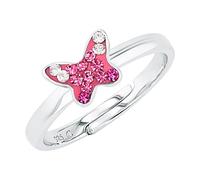 Prinzessin Lillifee Anello in Argento 925 per bambine, con Preciosa, Argento, farfalla, in confezione regalo, 2033999