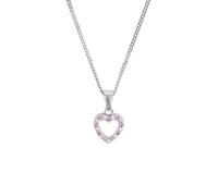 Prinzessin Lillifee collana con ciondolo Collana per bambine in argento 925, con zirconi sintetici, 35+3 cm, argento, cuore, in confezione regalo, 9063277